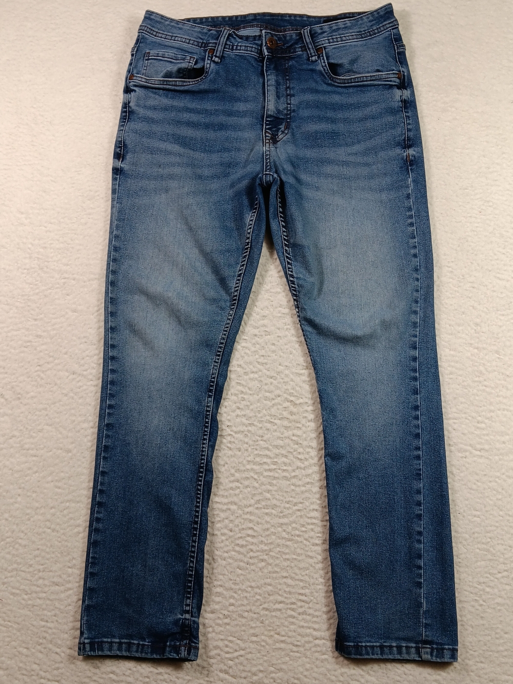The Perfect Jean NYC Jeans Mens 32x30 Blue Denim Slim Fit Stretch Cowboy